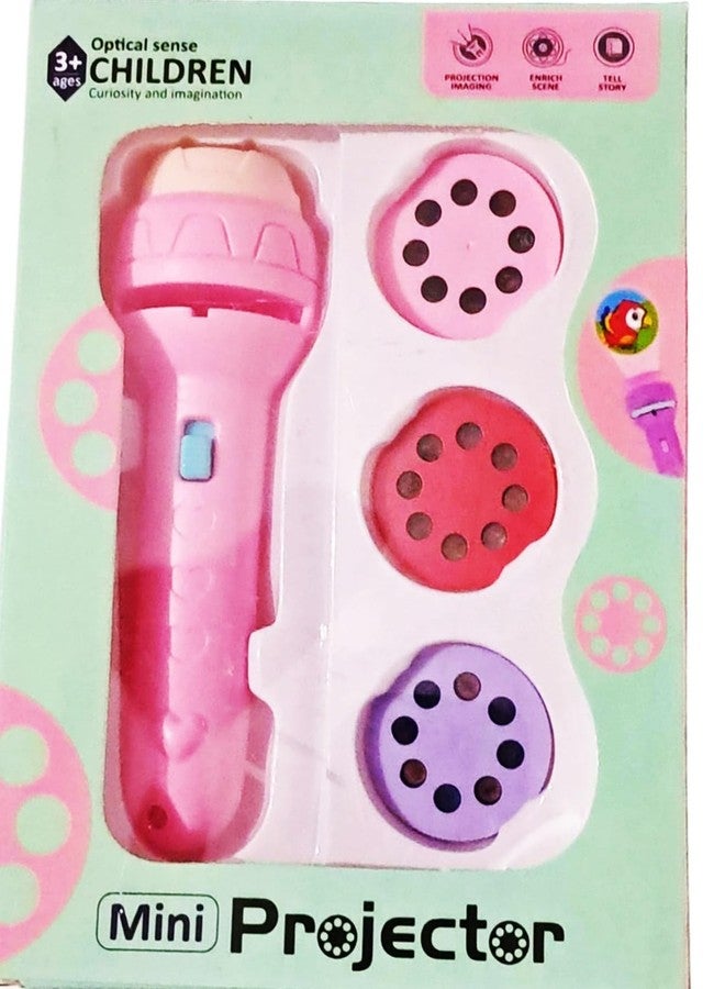 Crazygol Mini Projector Torch Slide Flashlight Light Toys for Kids 3 Sliders, 24 Patterns - Image 1